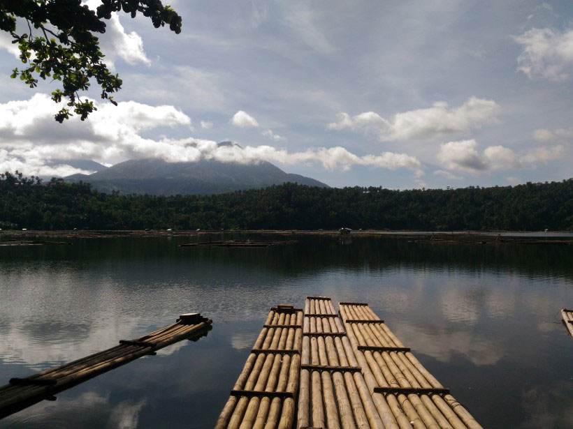 Lake Calibato, a topical lake in the Philippines Lake Calibato, a topical lake in the Philippines