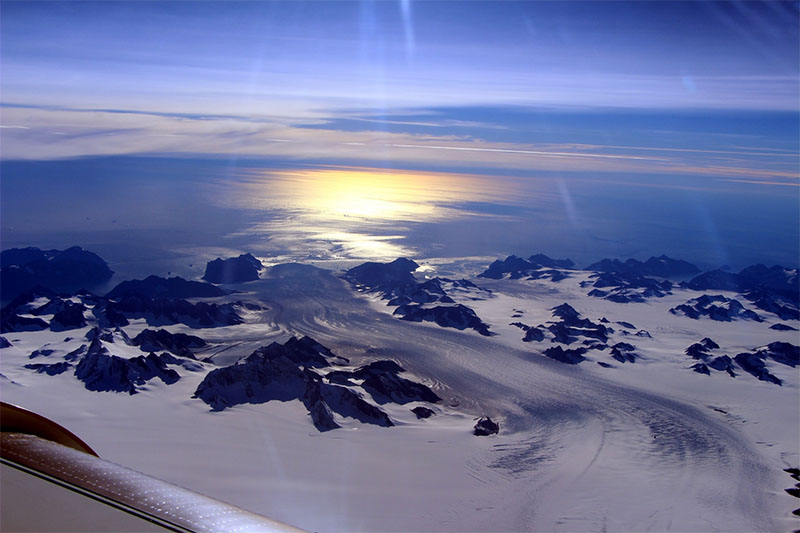 Photograph of Greenland's Steenstrup Glacier Photograph of Greenland's Steenstrup Glacier