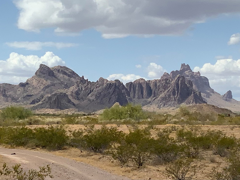 The Eagletail Mountains in southwestern Arizona