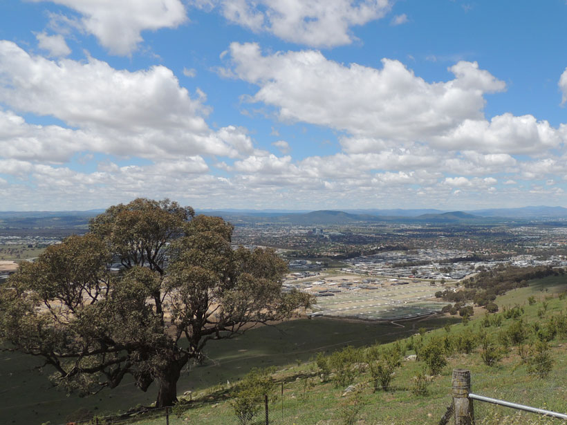 Part of Canberra, Australia, where scientists have been using geochemical analysis to develop a predictive soil provenancing method.