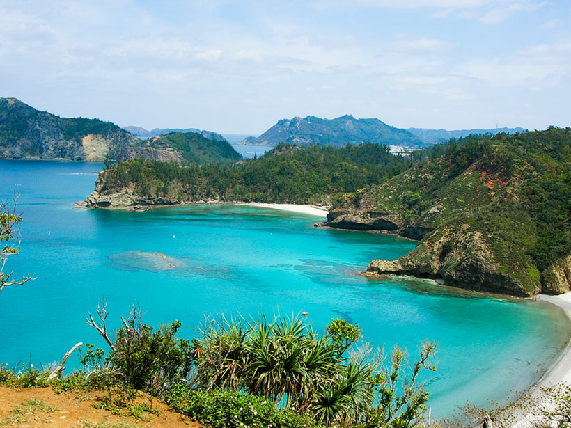 Kominato Beach and Kopepe Beach, part of the Ogasawara Islands located in Japan