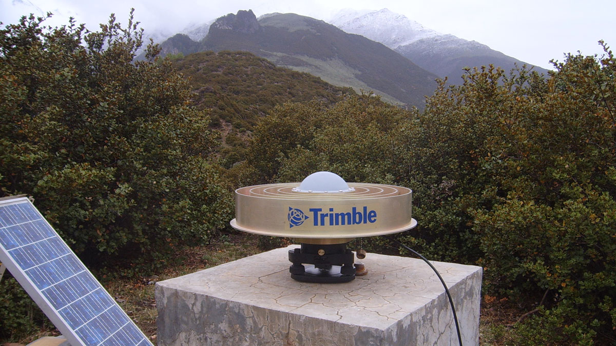 A GPS observation site used to gather data from the magnitude 7.9 earthquake that occurred at the eastern margin of the Tibetan Plateau in western China in 2008.