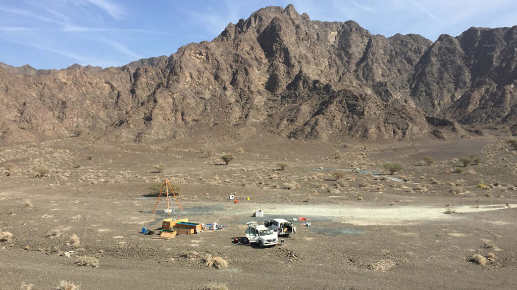 A packer installation near Ibra, Oman, in January 2019