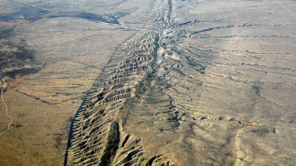 A view of the San Andreas Fault