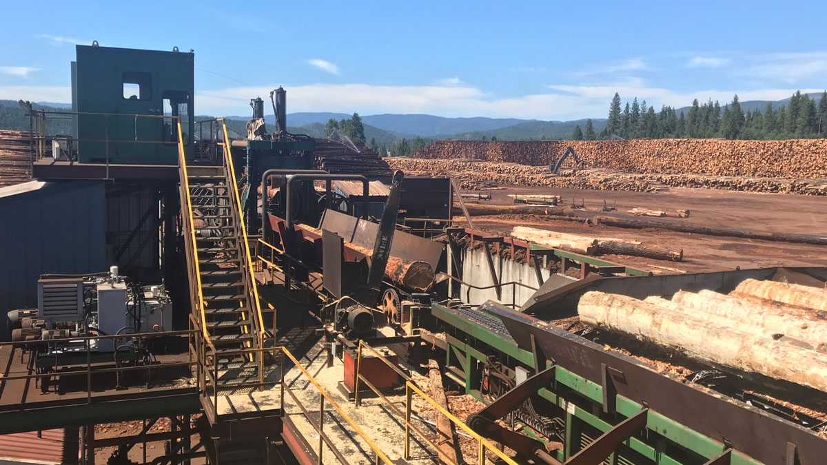 Image of a sawmill in Northern California.