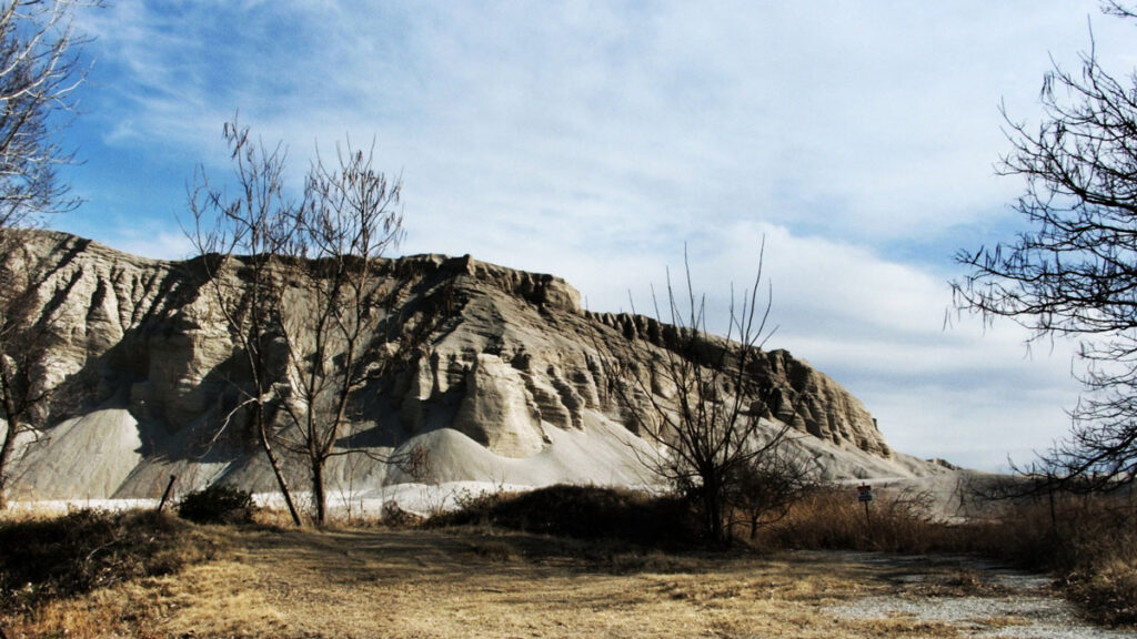 A chat, or waste, pile near the Tar Creek Superfund site in Oklahoma.