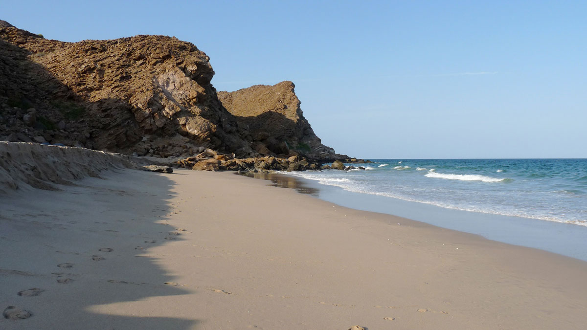 A beach at As Sifah, Oman