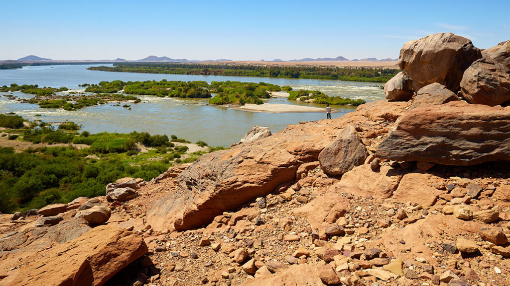 Cataracts of the Nile River located between Khartoum, Sudan, and Aswan, Egypt