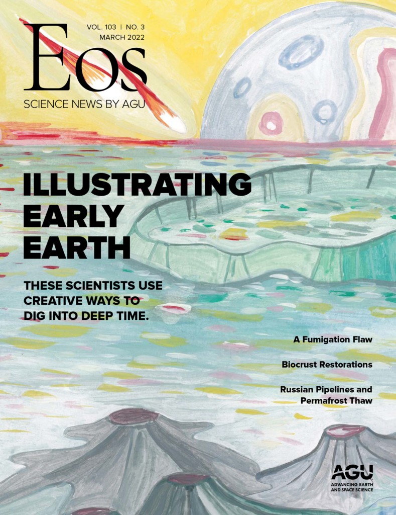 Cover of March 2022 issue of Eos