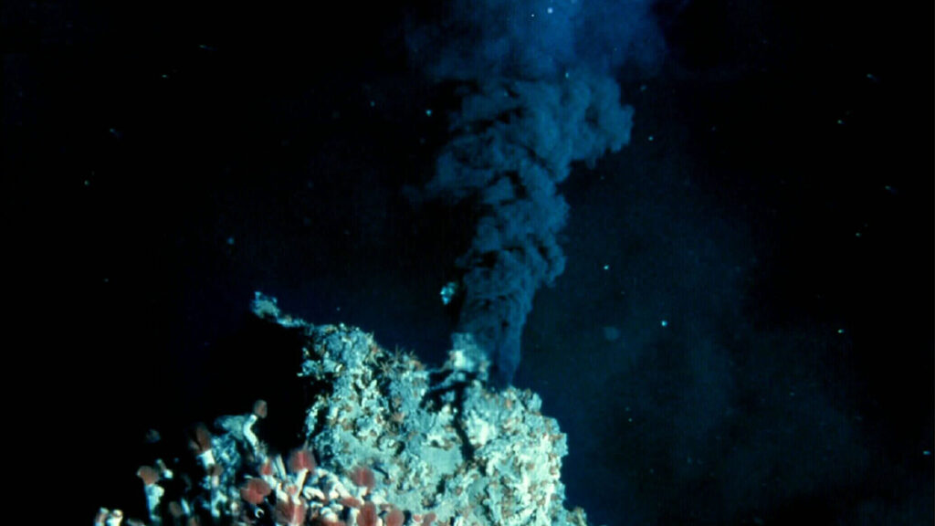 A “black smoker” chimney