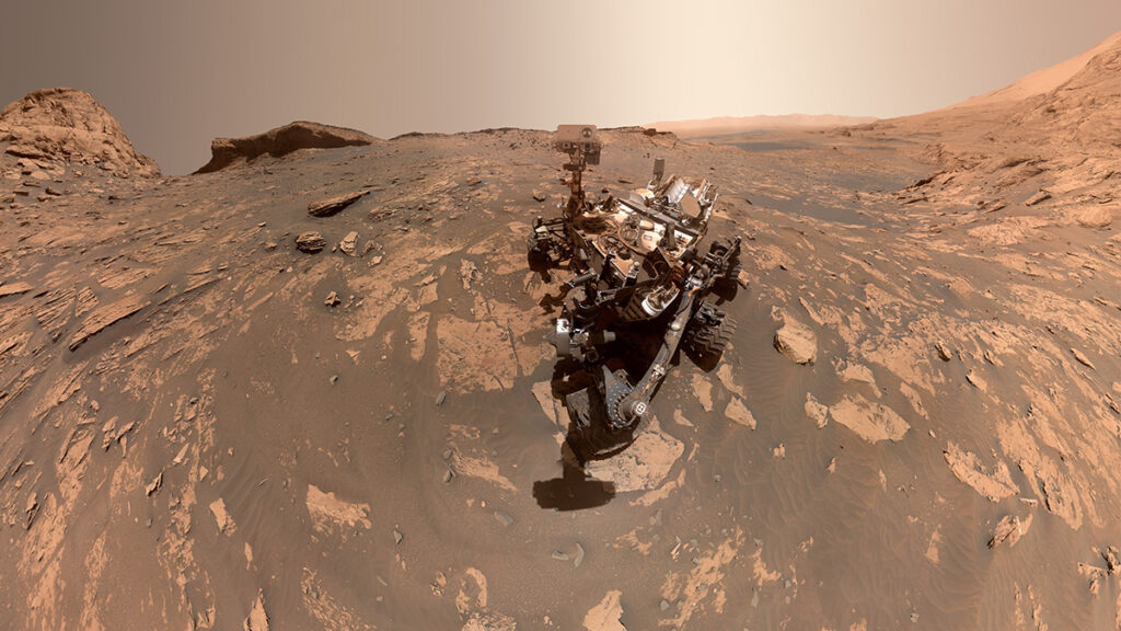 A selfie of NASA’s Curiosity rover, in the northwestern part of Gale crater