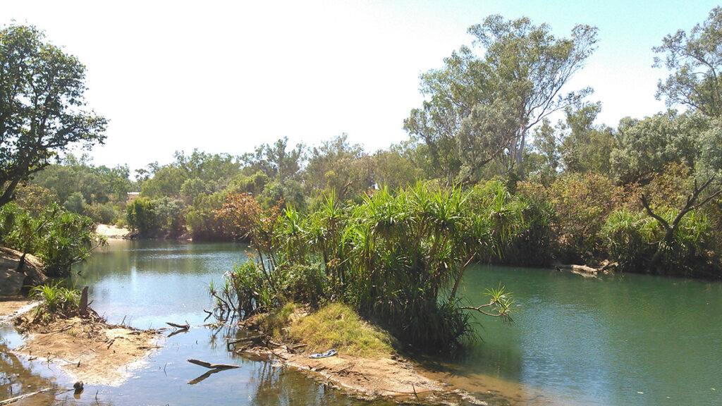A river in Katherine, Northern Territory, Australia