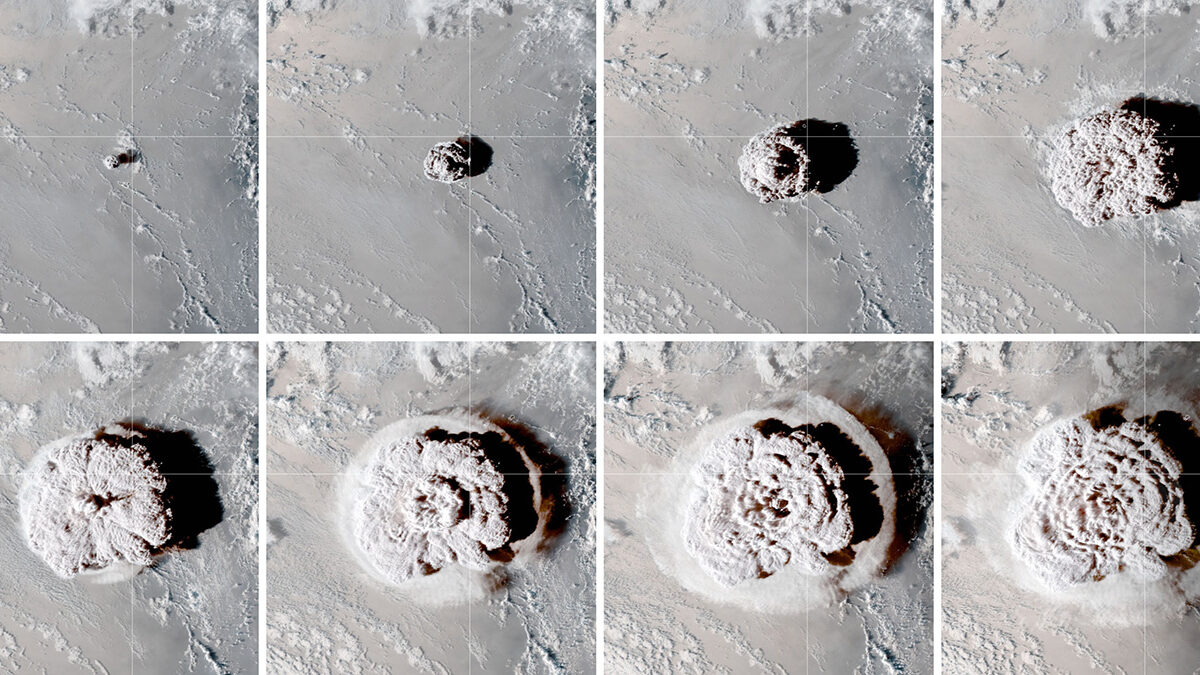 The explosive eruption of Hunga Tonga–Hunga Ha’apai in the South Pacific