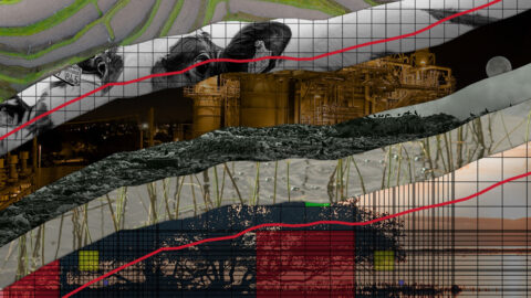 A collage of methane sources