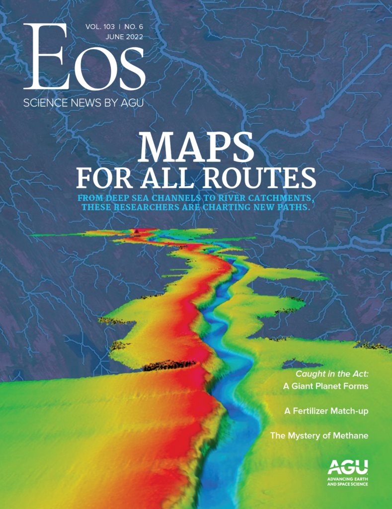 Cover of June 2022 issue of Eos