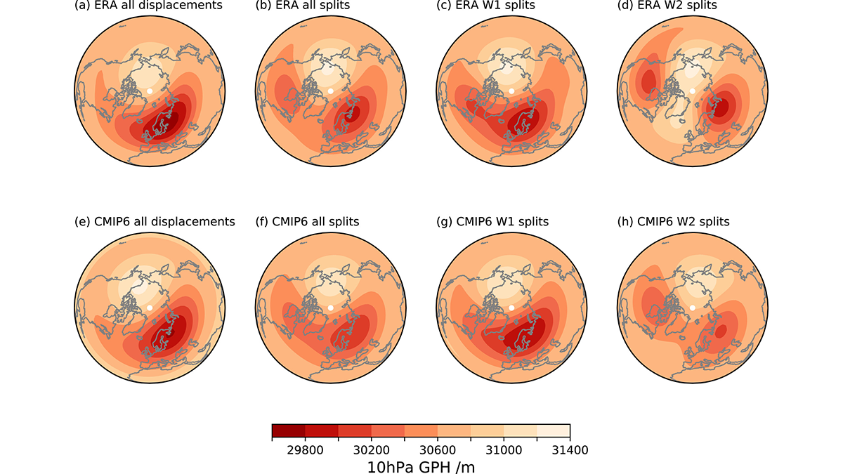 Image showing composite polar vortex structure for disturbed conditions.