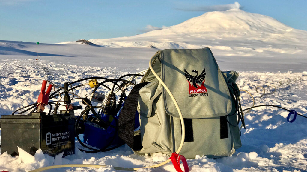 A magnetotelluric station on Whillans Ice Stream