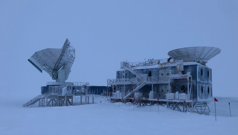 The Dark Sector Lab, which houses the South Pole Telescope