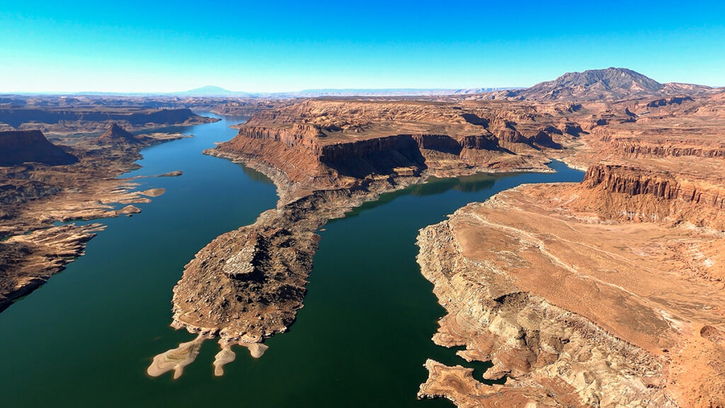 Aerial view of the Colorado River