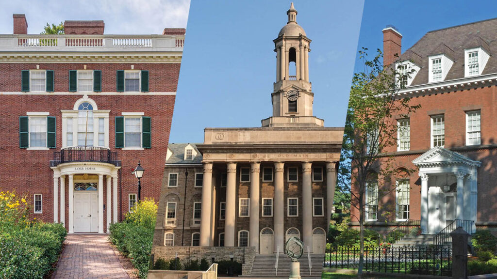 Harvard, Penn State, and Yale