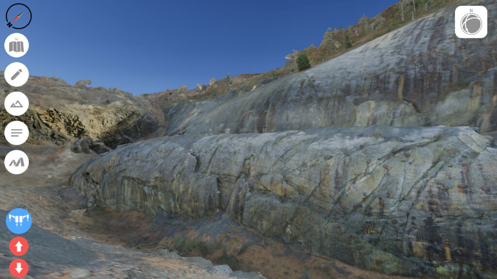 Virtual field experience of Whaleback anticline