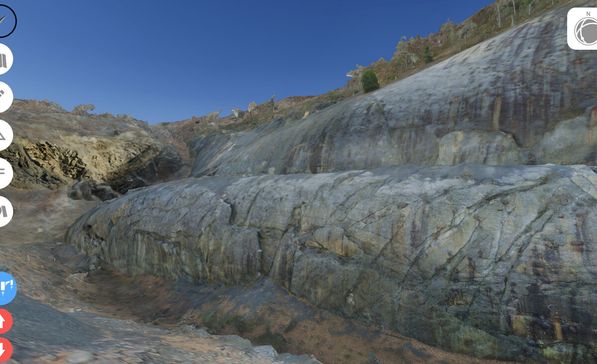 Virtual field experience of Whaleback anticline