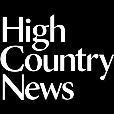 High Country News logo: White text on a black background