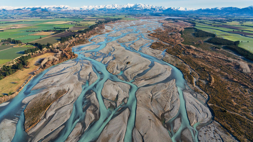 The Waimakariri River on New Zealand's South Island.