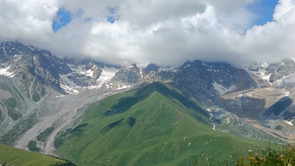 Detail of the site of the 3 August 2023 Shovi landslide, collected about 90 minutes after the disaster.