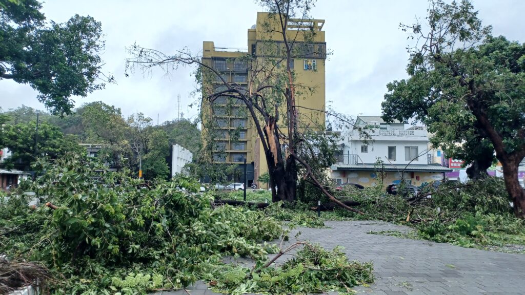The aftermath of Typhoon Haikui in Taitung, Taiwan.