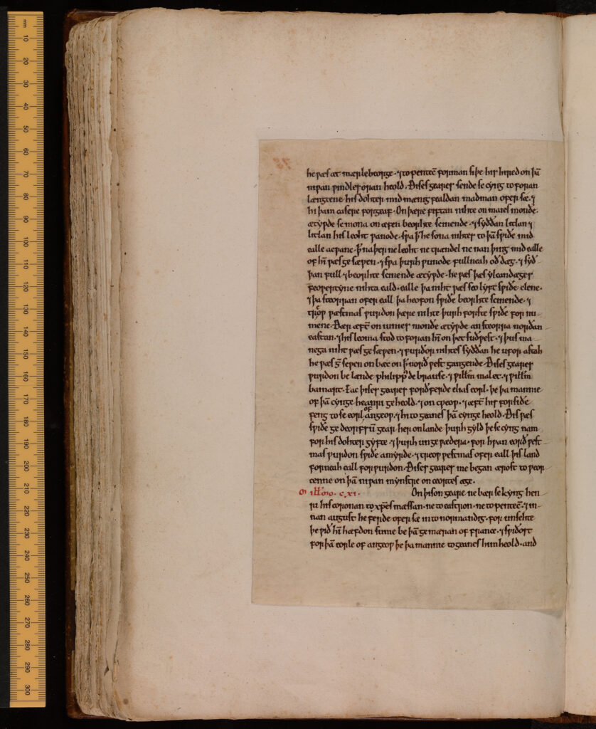 An ancient text enclosed in a book