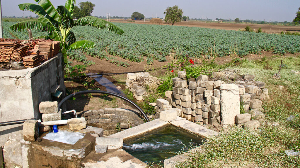 A groundwater well in Gujarat, India