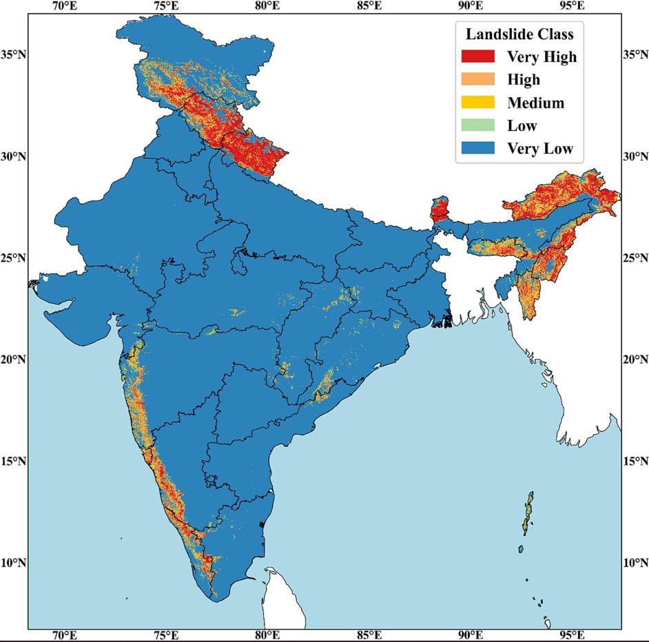 The India landslide susceptibility map of Sharma et al. (2023).