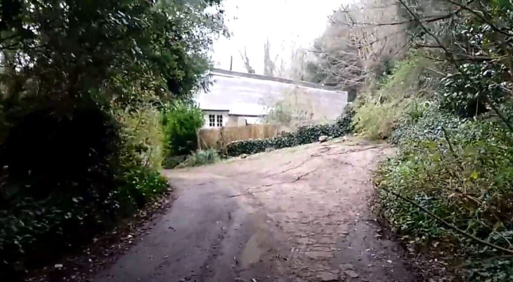 Damage to a residential property caused by the landslide at St Lawrence.