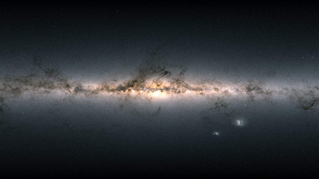 Map of stars in the Milky Way