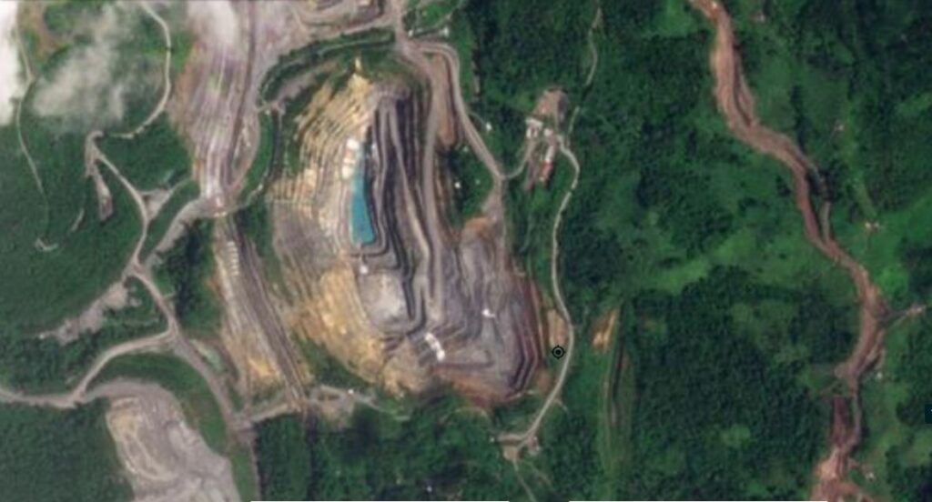 Planet Labs image of the mine at Tambanf Tonando Nusa Jaya in Indonesia before the most recent landslide.