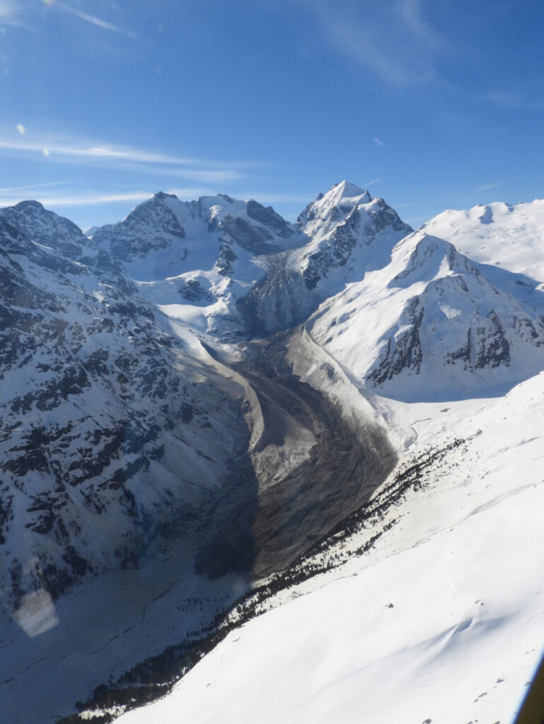 The 14 April 2024 rock avalanche on Piz Scerscen in Switzerland.