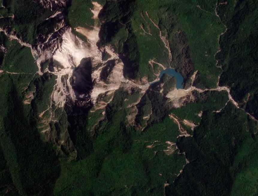 Valley prevents landslide from Hualien earthquake