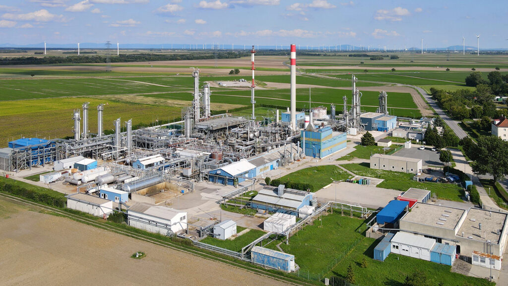 A natural gas processing facility in Austria