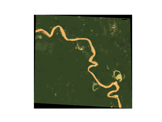 A gif uses a photo from each year between 1986 and 2023 to show how the path of the Bermejo River has migrated over time.