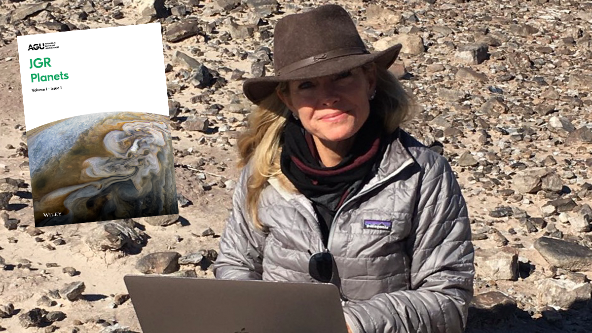 Photo of Amanda Hendrix and the journal cover.