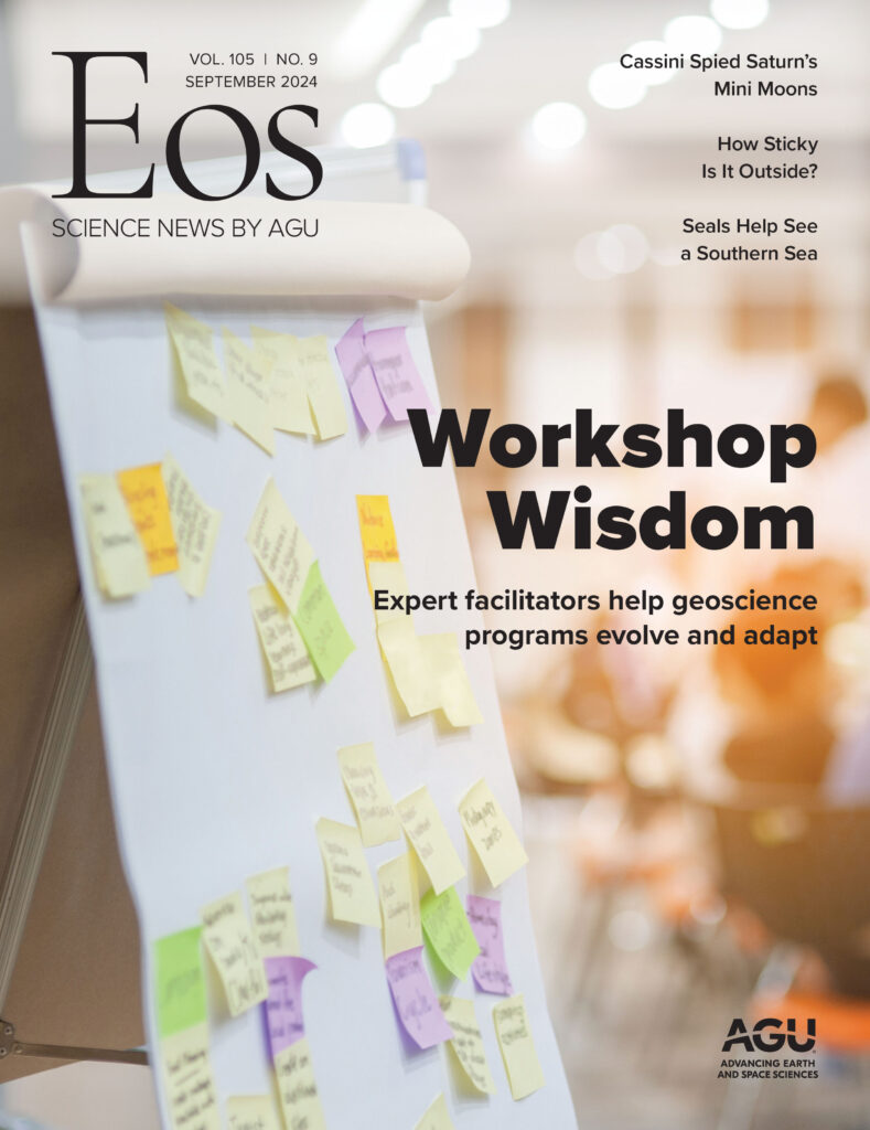 Cover of the September 2024 issue of Eos