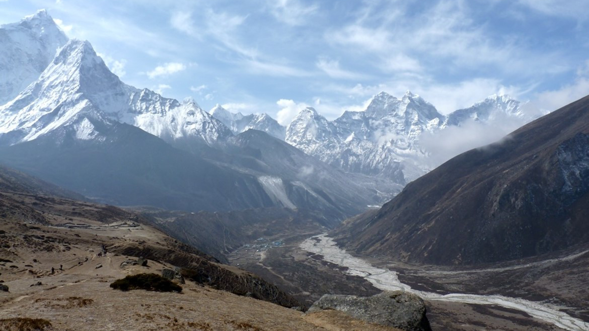 Photo of the Himalayas.