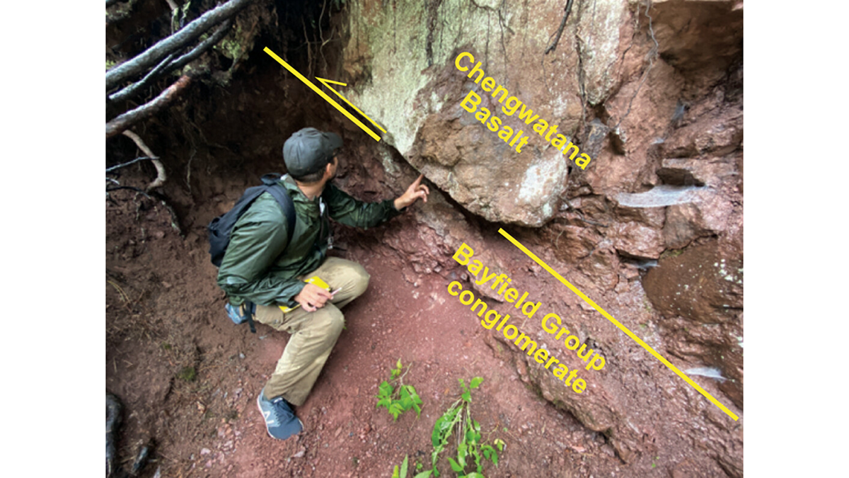 Field photo of a rock outcrop.