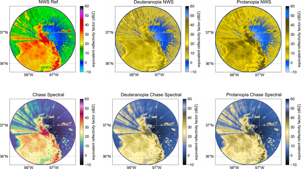 Maps of a storm system