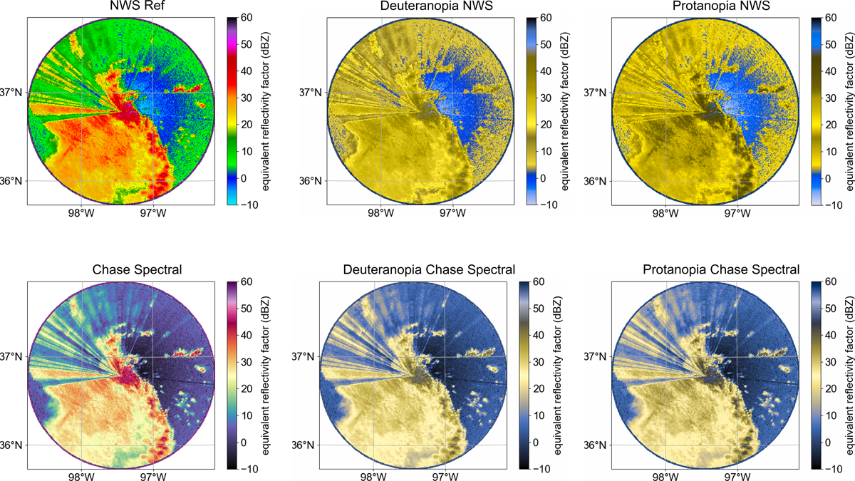 Maps of a storm system