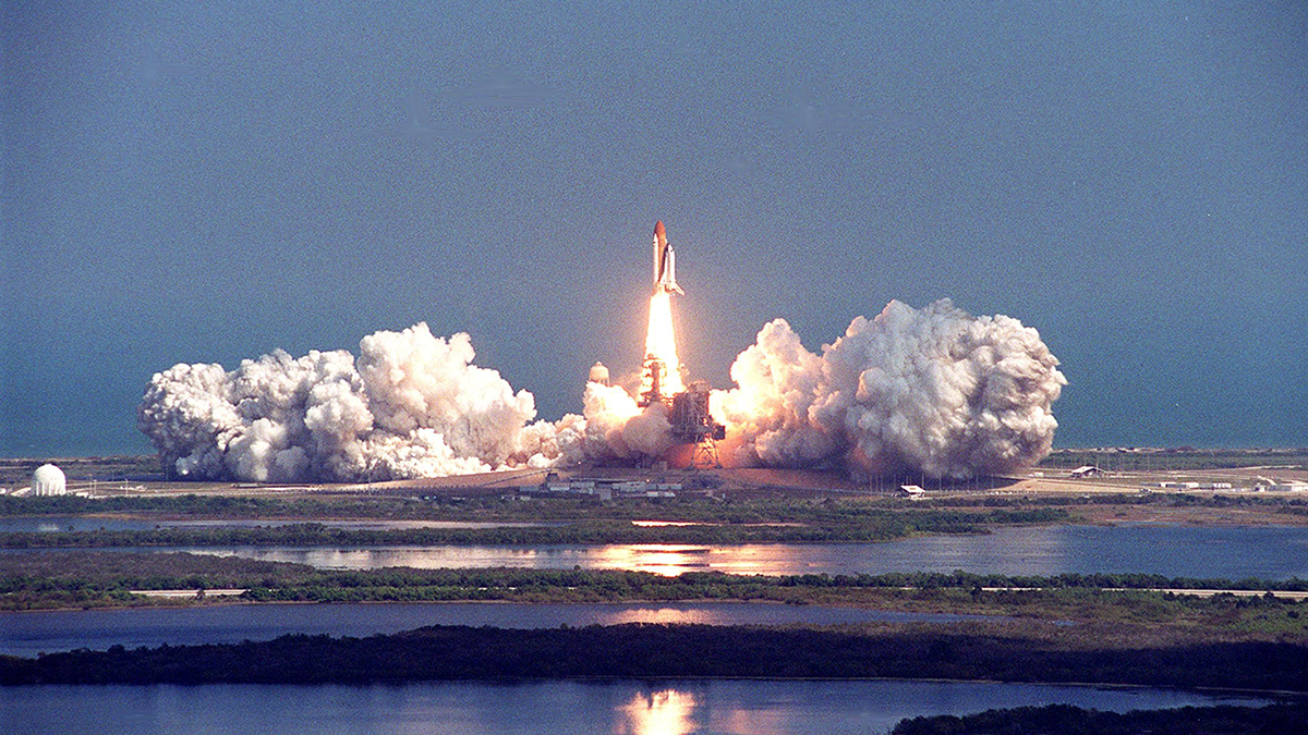 Photo of a rocket launch