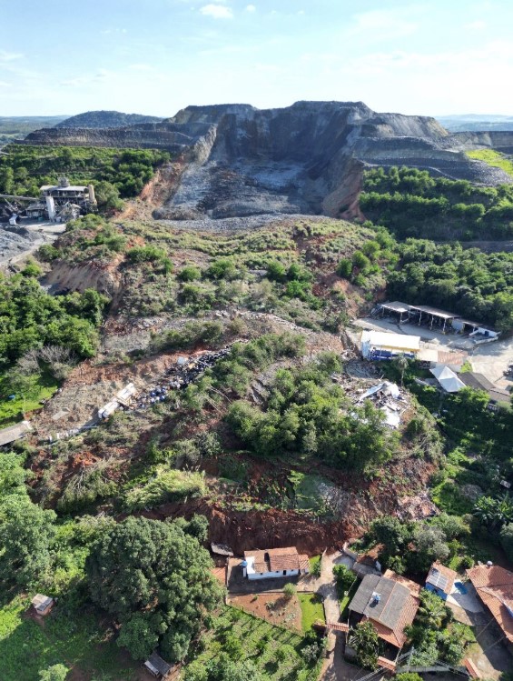 The aftermath of the 7 December 2024 Turmalina Mine landslide in Brazil.