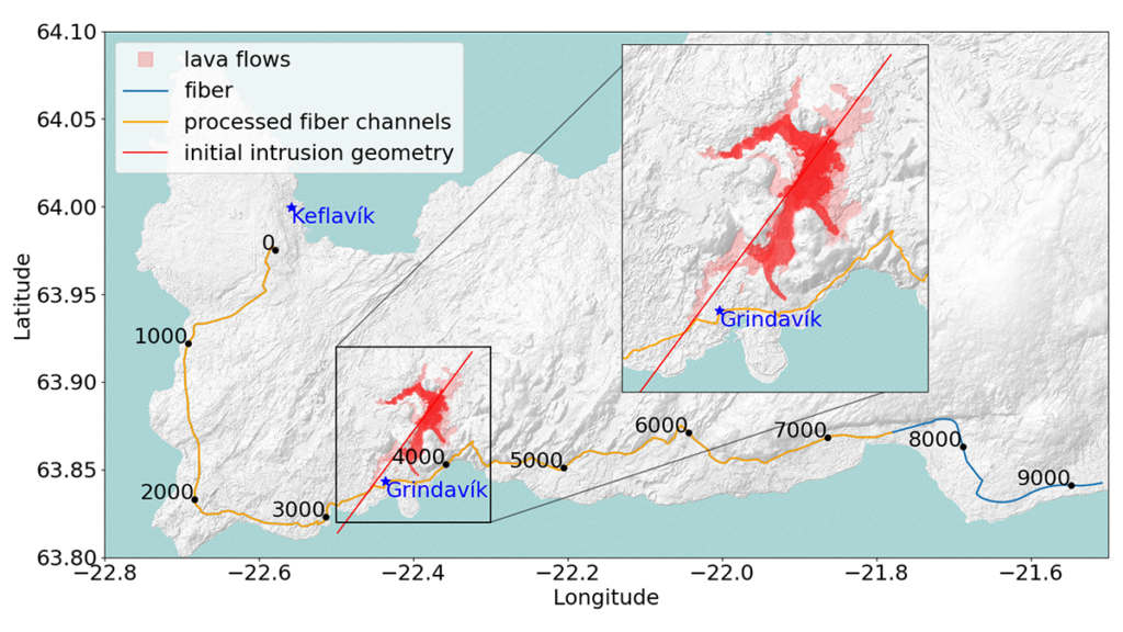 Map of the Iceland’s Reykjanes Peninsula.