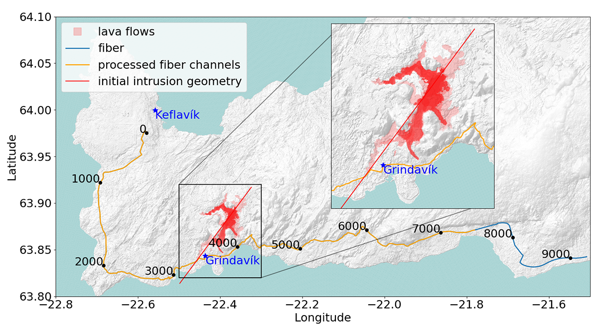Map of the Iceland’s Reykjanes Peninsula.